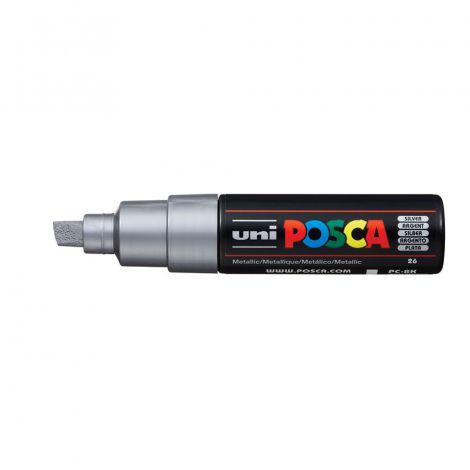 Marker Posca PC-8K, Srebrny
